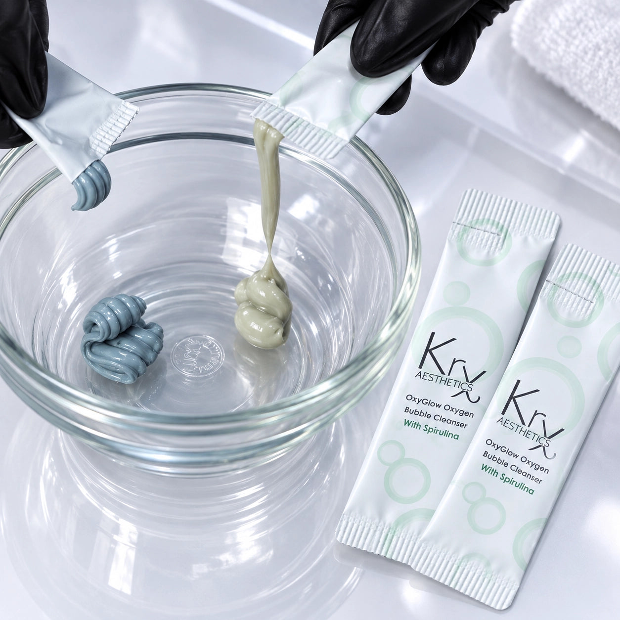 NOVINKA KRX OxyGlow Bubble Cleanser Spirulina